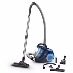Rowenta Swift Power RO2981, 750 W, Aspirateur réservoir cylindrique, Sans sac, Cyclonique, 77 dB, Noir, Bleu