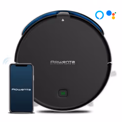 Rowenta Explorer RR725, Sans sac, Noir, Rond, 0,44 L, 66 dB, Auto, Suivi des murs, Turbo