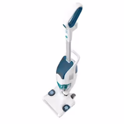 Rowenta CLEAN & STEAM REVOLUTION RY7777WH aspirateur balai et balai électrique Secteur Sec&humide Sans sac 0,3 L 1500 W Blanc, Bleu