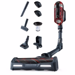 Rowenta RH9878WO, Aspirateur balai, Sans sac, Rouge, Gris, 0,9 L, Rectangulaire, Chine