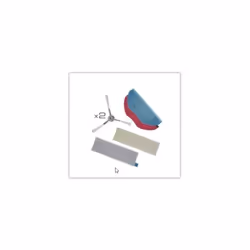 Kit entretien animal pour Aspirateur SEB ZR792000. Contenu: 2 brosses latérales, 1 serpillière en microfibres pour les poils  ...