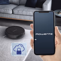 Rowenta X-Plorer Serie 45 RR8225WH robot aspirateur 0,44 L Sans sac Noir
