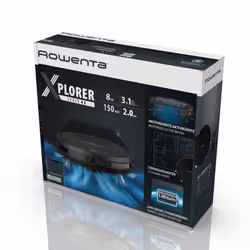 Rowenta X-Plorer Serie 45 RR8227WH robot aspirateur 0,44 L Sans sac Blanc - Vue supplémentaire 10