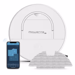 Rowenta X-Plorer RR9067WH, Sans sac, Blanc, Rond, 3 roue(s), 0,5 L, 60 dB