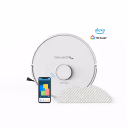 Rowenta X-Plorer RR8577, Sans sac, Blanc, Rond, 3 roue(s), 70 dB, 0,3 L