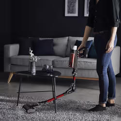 Rowenta X-Force Flex 9.60 RH2079WO aspirateur de table Noir, Rouge Sans sac