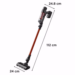 Rowenta RH6A73 Aspirateur-balai 2 en 1 Batterie Sec Sans sac Noir, Rouge