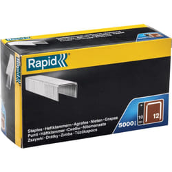 Rapid - Agrafes en fil plat n°12/10mm - Boîte carton 5000 - (40100519)
