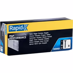 Rapid clous n°8 Gauge 18, longueur allant de 15mm à 50mm, quantité allant de 1000 à 5700 clous. Ces clous sont idéaux pour de ...