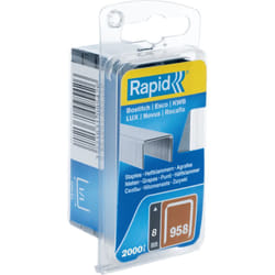 Agrafes en fil fin n°958/08mm - Blister 2000 - (40109542) - Rapid