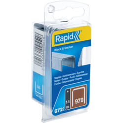 RAPID - Agrafes en fil plat n°970/14mm - Blister 672 - (40109553)