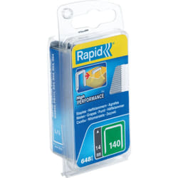 Rapid - Agrafes en fil plat n°140/14mm - Agrafes divergentes - Blister 648 - (40109576)