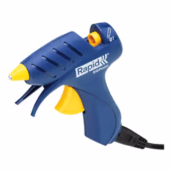 Rapid EG Point, Pistolet à colle chaude, Bleu, Jaune, Acrylonitrile-Butadiène-Styrène (ABS), Métal, 1,3 g/min, 7 mm, Secteur