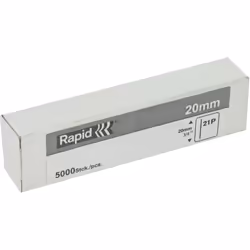 Ongle Rapid 21P; 0,8x20 mm; 5000 pcs .; galvanisé