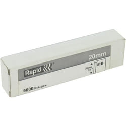 Clous fins - RAPID - N°21B/20 - 20 mm - Boîte de 5000 pcs - Mini clous invisibles