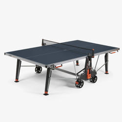 Cornilleau 500X table de tennis de table Table de tennis de table sur roulettes (2 plateaux et 1 châssis) Bleu