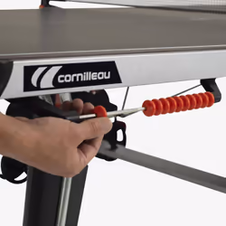 Cornilleau 500X table de tennis de table Table de tennis de table sur roulettes (2 plateaux et 1 châssis) Noir