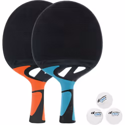 Raquettes de tennis de table - Cornilleau - Tacteo Pack Duo - Résistantes aux intempéries - Confortables - Mixte