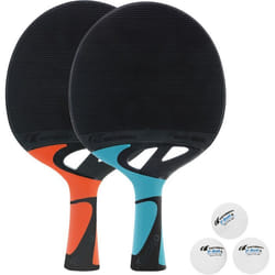 Raquettes de tennis de table - Cornilleau - Tacteo Pack Duo - Résistantes aux intempéries - Confortables - Mixte