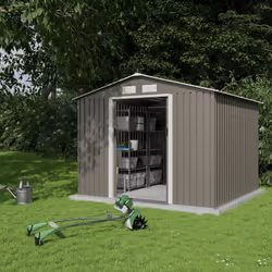 Description générale Découvrez la polyvalence avec notre Abri de Jardin Métal Gris/Vert. Offrant une superficie de 5,8 m², ce ...