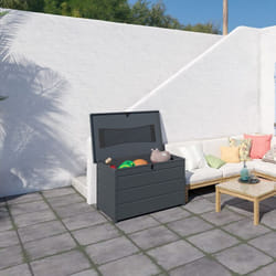 Coffre de jardin résine anthracite 350 l