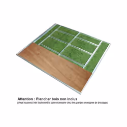 Kit Plancher pour Abri de Jardin Trigano de 1.04 m² - Une Base Solide pour un Aménagement Personnalisé Augmentez la fonctionn ...