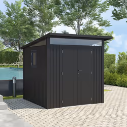 Abri de Jardin en Acier Galvanisé Gris Anthracite : Robuste et Élégant Découvrez l'abri de jardin parfait pour une conservati ...