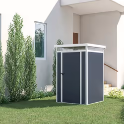 Abri de jardin compact en résine 130x130x196 cm