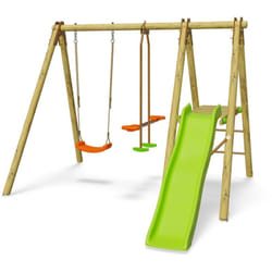 Balançoire en bois 1,90 m Artix vabi - 4 enfants