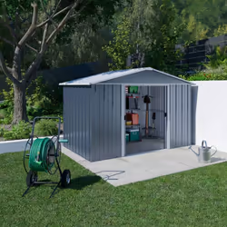 Abri de Jardin Métal Gris Yardmaster 5,3 m² + Kit d'Ancrage Découvrez notre abri de jardin en métal gris Yardmaster de 5,3 m² ...
