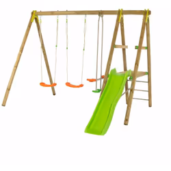 Les portiques et stations de jeux de la gamme Topwood s'intègrent joliment dans tous les jardins et permettent à vos enfants ...
