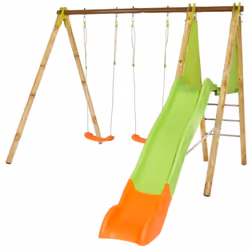Balançoire en bois Techwood ARROBA : aventures et rires garantis Découvrez la station de jeux Techwood ARROBA , le terrain de ...