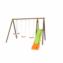 Trigano Portique Bois/Métal Techwood Premium 2,30M (3 Agrès + Pf + Tob)