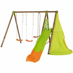 Transformez votre jardin avec la Station de Jeux Techwood Premium NAVAJO! Imaginée pour l'épanouissement et le plaisir de 6 e ...