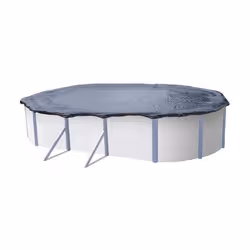 Bâche dhiver pour piscine métal ou résine ovale 5 m x 39 m