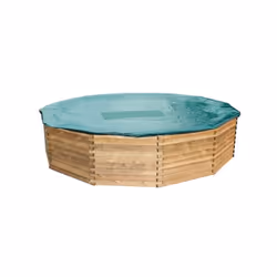 Bâche d'Hivernage 'Luxe' pour Piscine Bois Ronde Ø 5,9 à 6,4 m Assurez la protection de votre piscine ronde en bois pendant l ...