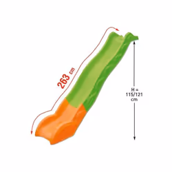 Description générale Découvrez notre glissière de toboggan injectée de 2,63 m, conçue pour offrir une expérience de glisse sé ...