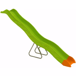 Description générale Apportez sécurité et joie dans votre jardin avec notre glissière de toboggan de 3,32 m. Spécialement con ...
