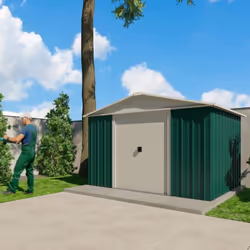 Découvrez l'Abri de Jardin Métal Vert Yardmaster 6,44 m²: Votre Solution de Rangement Extérieur Avec le temps, nos maisons dé ...