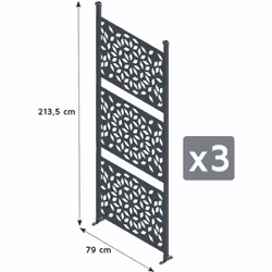 Lot de 3 claustras pour carport Libeccio - Une protection élégante et efficace Ajoutez une touche esthétique et fonctionnelle ...