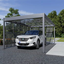 Trigano - Carport aluminium libeccio + 8 claustras - 16 m²