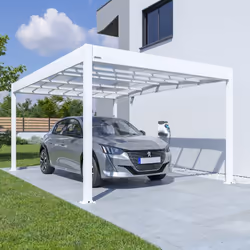 Élégance et Robustesse : Carport Aluminium Trigano - LIBECCIO - 16 m² Transformez votre espace extérieur avec notre Carport A ...