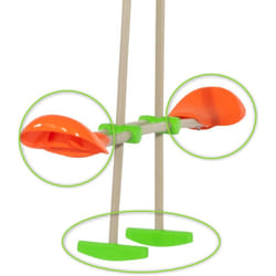 Lot de sièges ergonomiques + reposes pieds Orange/Vert pour face à face