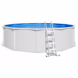 Description générale Explorez le plaisir de la baignade avec notre Piscine hors sol acier ronde blanche SAPHIR , la solution  ...