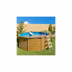 Optez pour cette piscine hors sol acier aspect bois CANYON pour embellir votre extérieur et profiter du beau temps. Équipé d' ...