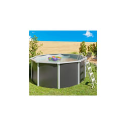 Trigano - Piscine hors-sol acier diamètre 3,90 m anthracite - varuna