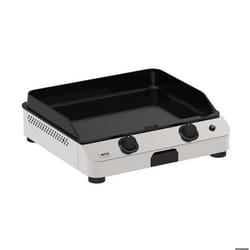 Plancha gaz ENO Fusion 60 Inox 2 brûleurs à poser, 57x39 cm