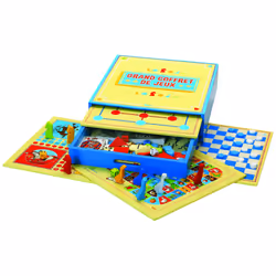 JEUJURA GRAND COFFRET DE JEUX - 200 REGLES, unisexe, Bois, Multicolore, 01-10-2019, Chine, CE,EN71