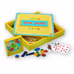 JEUJURA JEU DU NAIN JAUNE - COFFRET EN BOIS, unisexe, Bois, Multicolore, 01-10-2019, Chine, CE,EN71