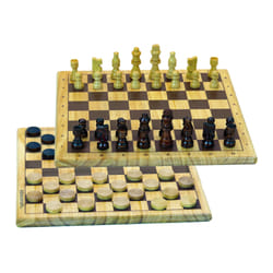 JEUJURA Jeux De Dames Et D'Echecs En Bois
